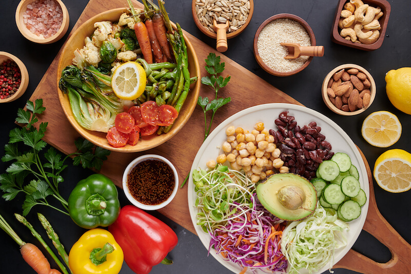 buddha-bowl-dish-with-vegetables-legumes-top-view